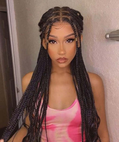 Small Knotless Box Braids with Curls - JALIZA 3