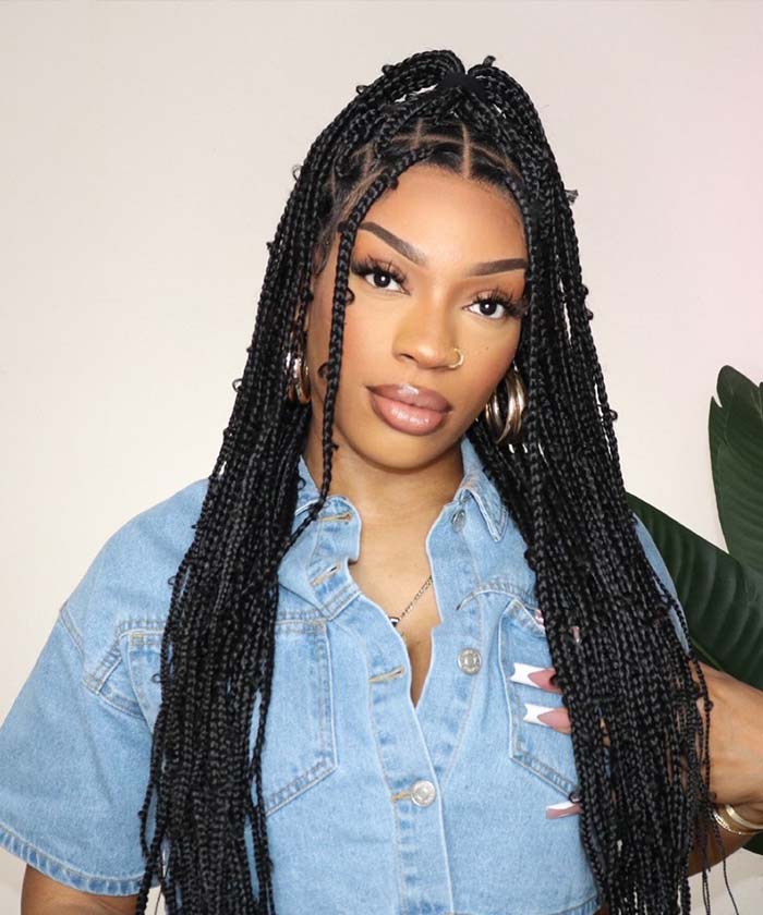 butterfly knotless braids - JALIZA 4