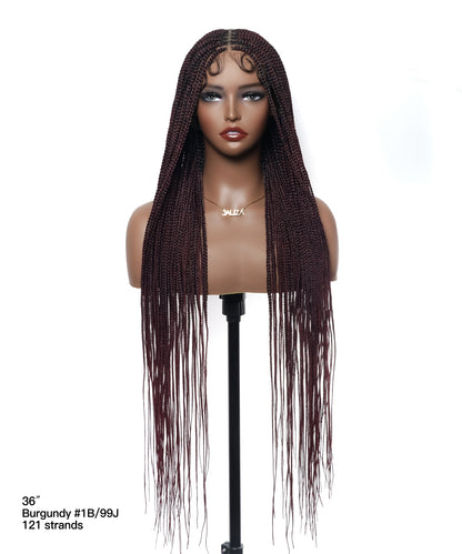 Lightweight Knotless HD Lace Box Braided Wig