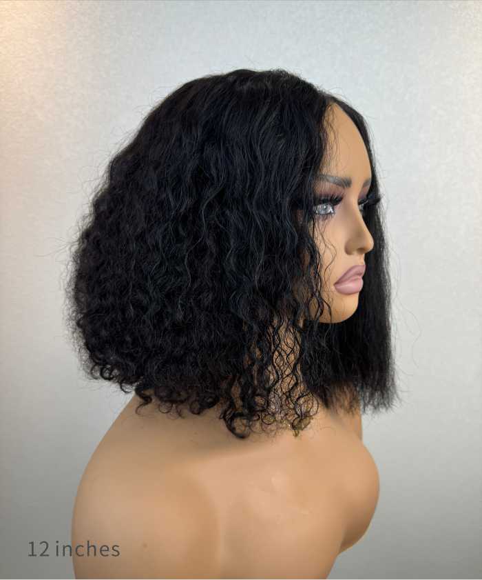 Bobrina Magic Curly Pre Bleached Bob Glueless Wig 3