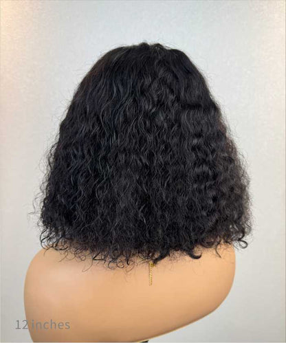 Bobrina Magic Curly Pre Bleached Bob Glueless Wig - Back