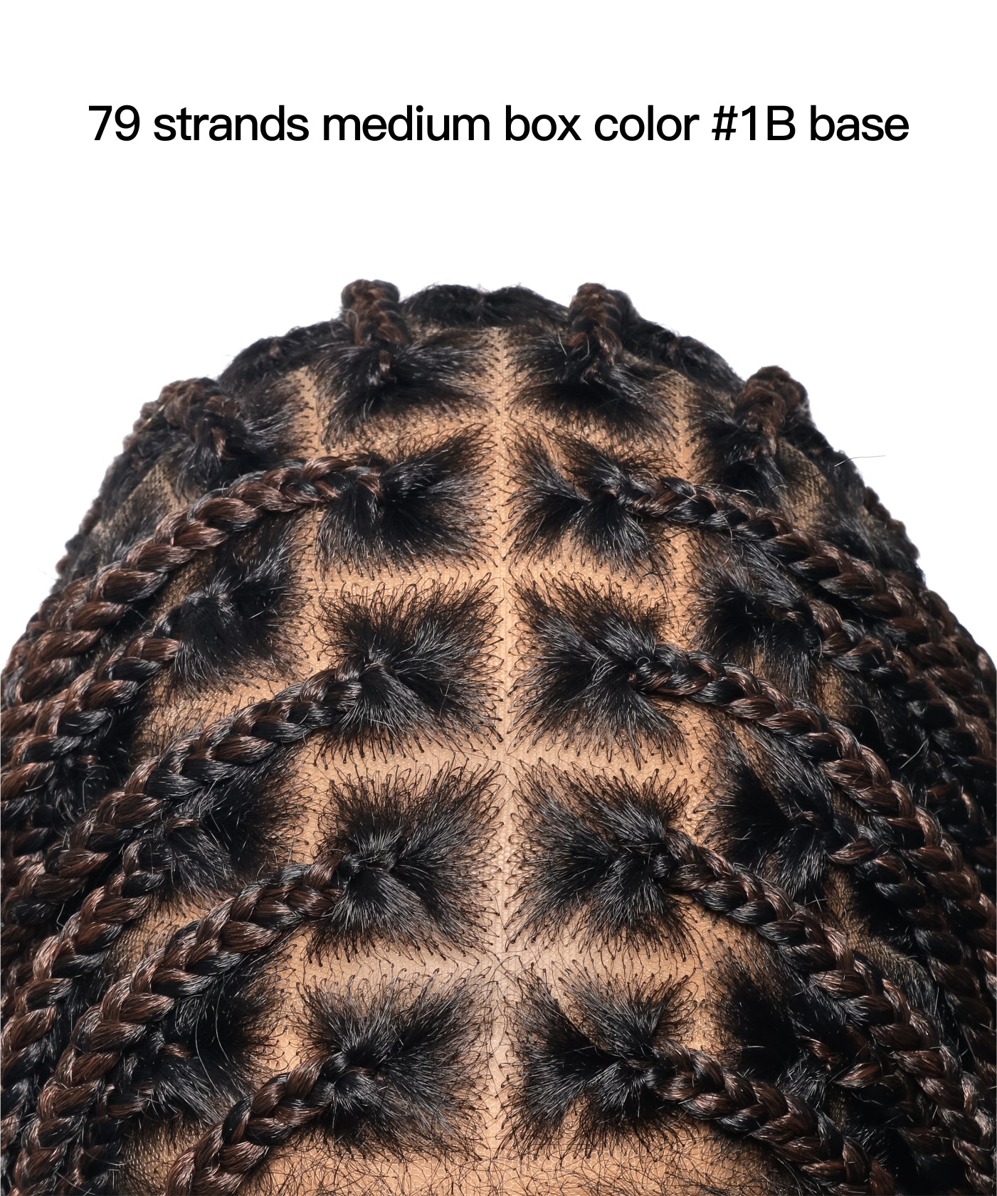 24" HD Lace Lightweight Tangleless Human Hair curls Full Hand Tied Boho Box Braided Wig