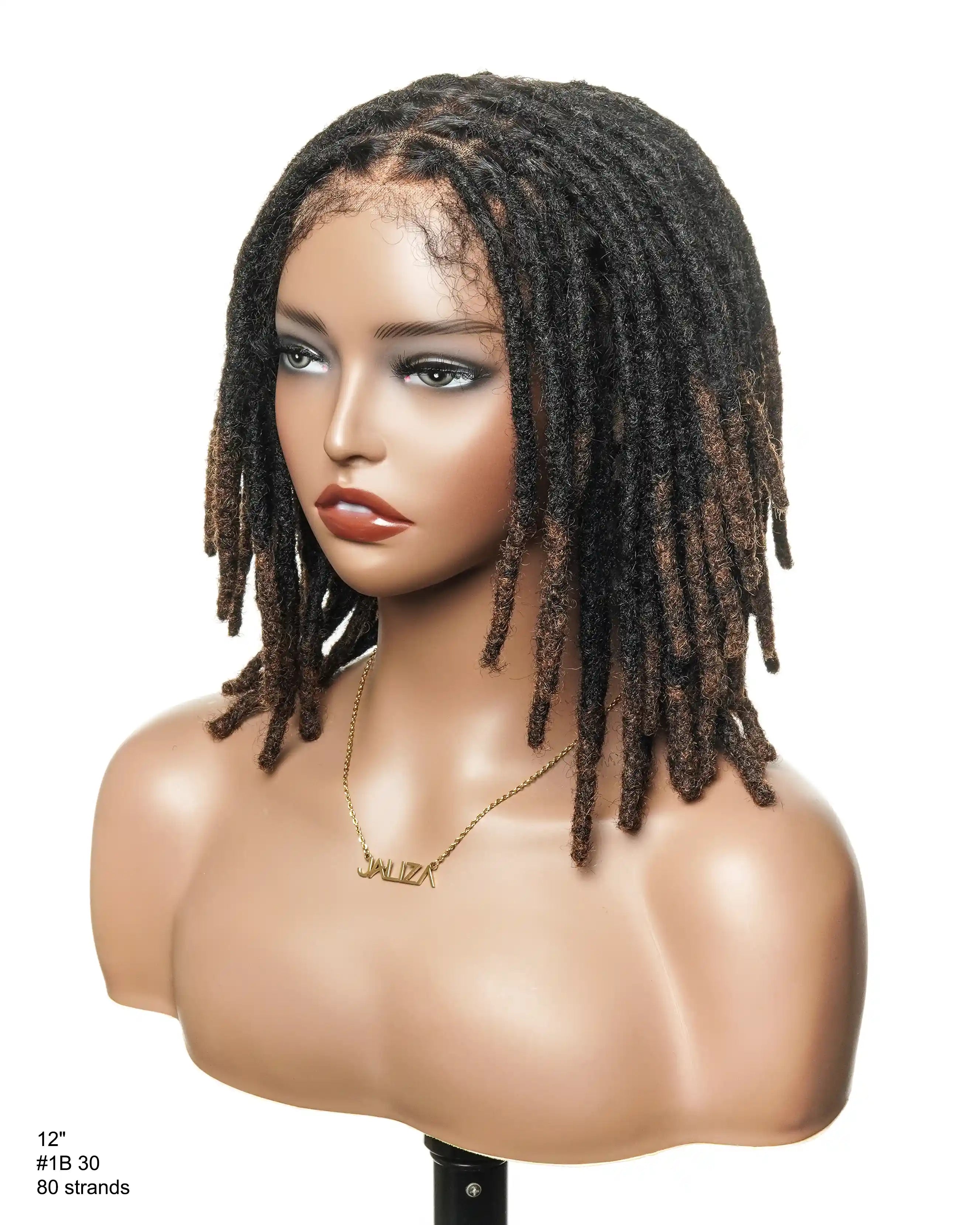 12" Salon Level Dreadlock 100% Human Hair Pre Bleached HD Full Lace Wig