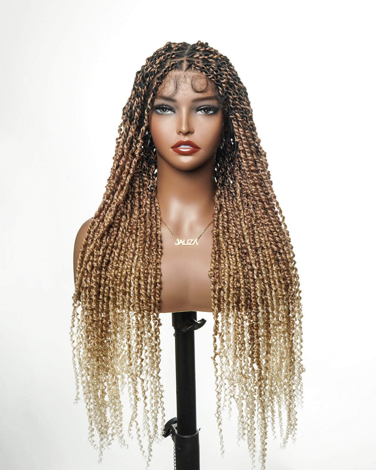 Super Lightweight Passion Twist 28" HD Full Lace Braided Wig 100 Strands