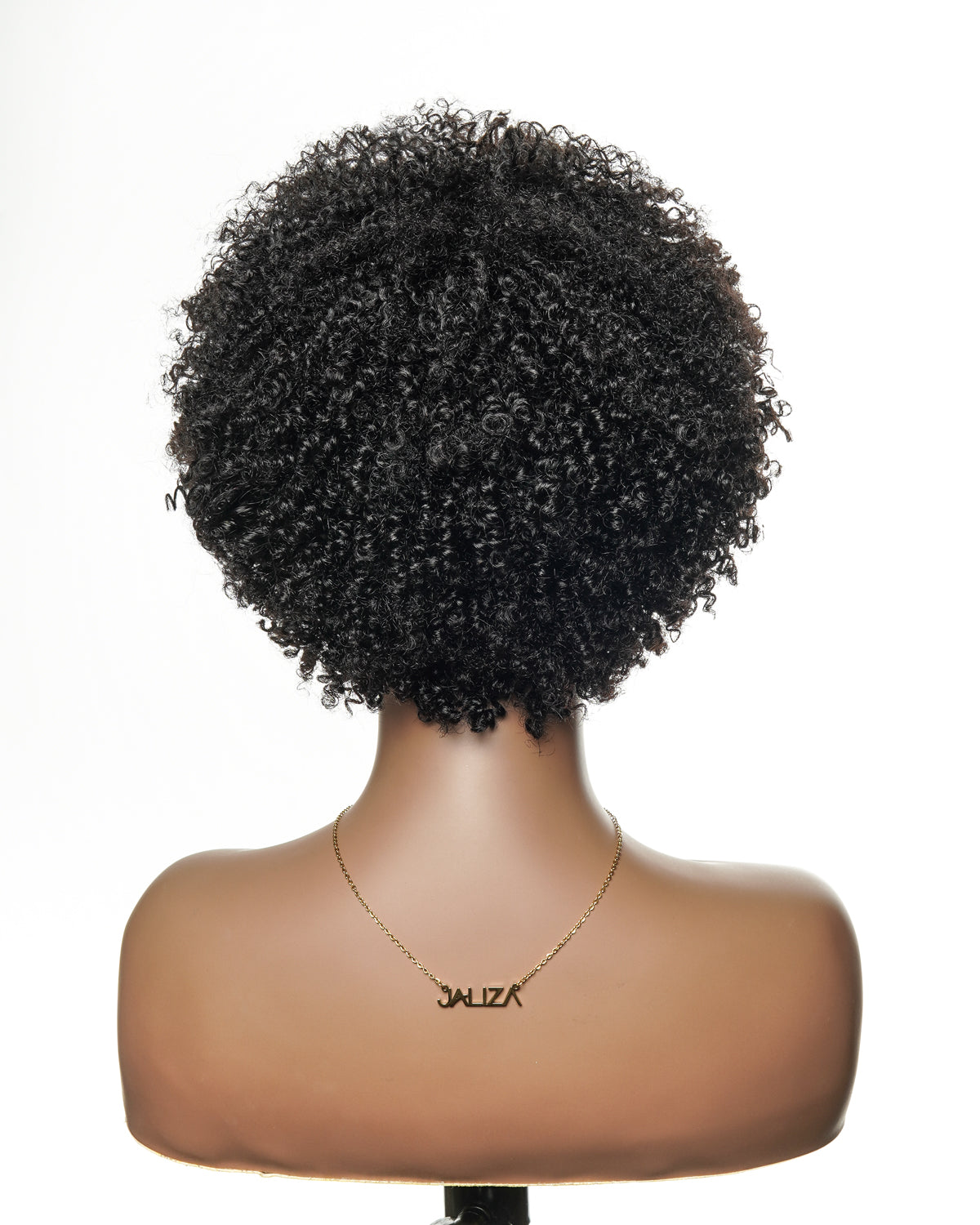 Jaliza Bobrina Perruque de cheveux humains sans colle Bob Afro Bouclée