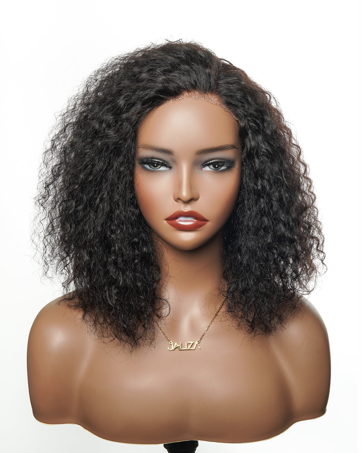 Bobrina 12" Wet & Wavy 100% Virgin Human Hair Glueless Wig - Pre Bleached, Pre Cut, Pre Plucked Wear-to-Go Magic Curly