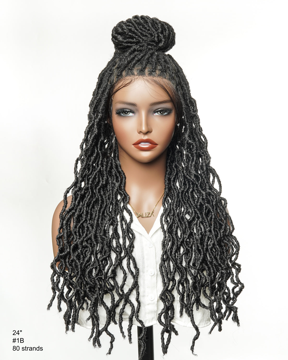 Glueless 24" Pre Cut HD Full Elastic Lace Ready-To-Go Locs Wig