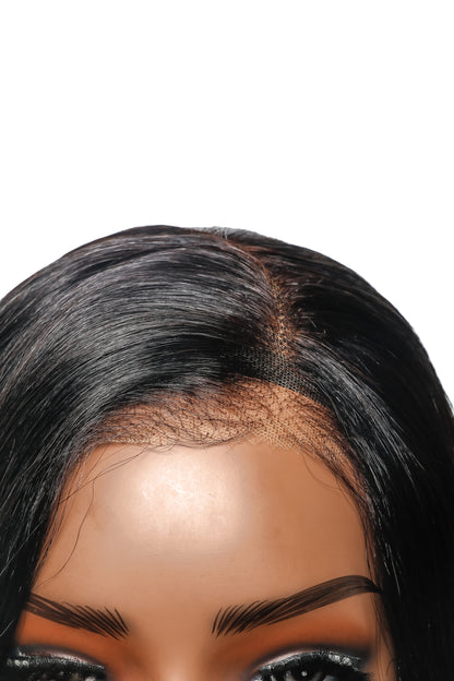 Glueless HD lace Deep Wave Pre Cut Pre Bleached Invisible Knots Virgin Human Hair Braided Wig