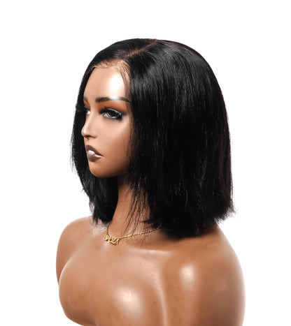 Glueless HD lace Deep Wave Pre Cut Pre Bleached Invisible Knots Virgin Human Hair Braided Wig