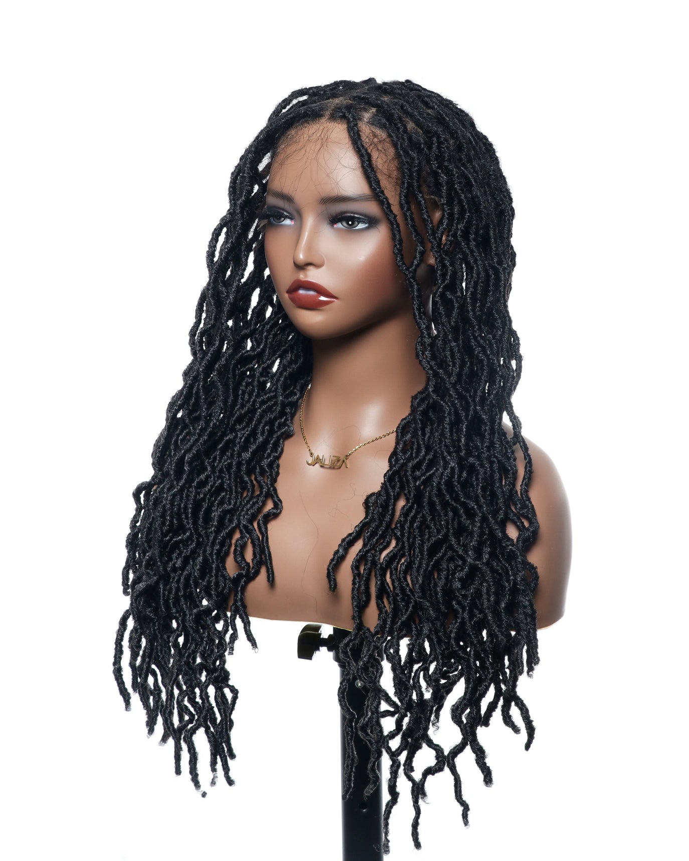 Salon-Level Locs HD Full Lace 24“ 80 Strands Braided Wig