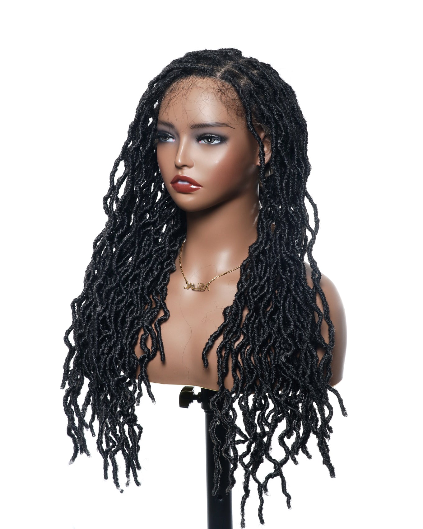 Salon-Level Locs HD Full Lace 24“ 80 Strands Braided Wig