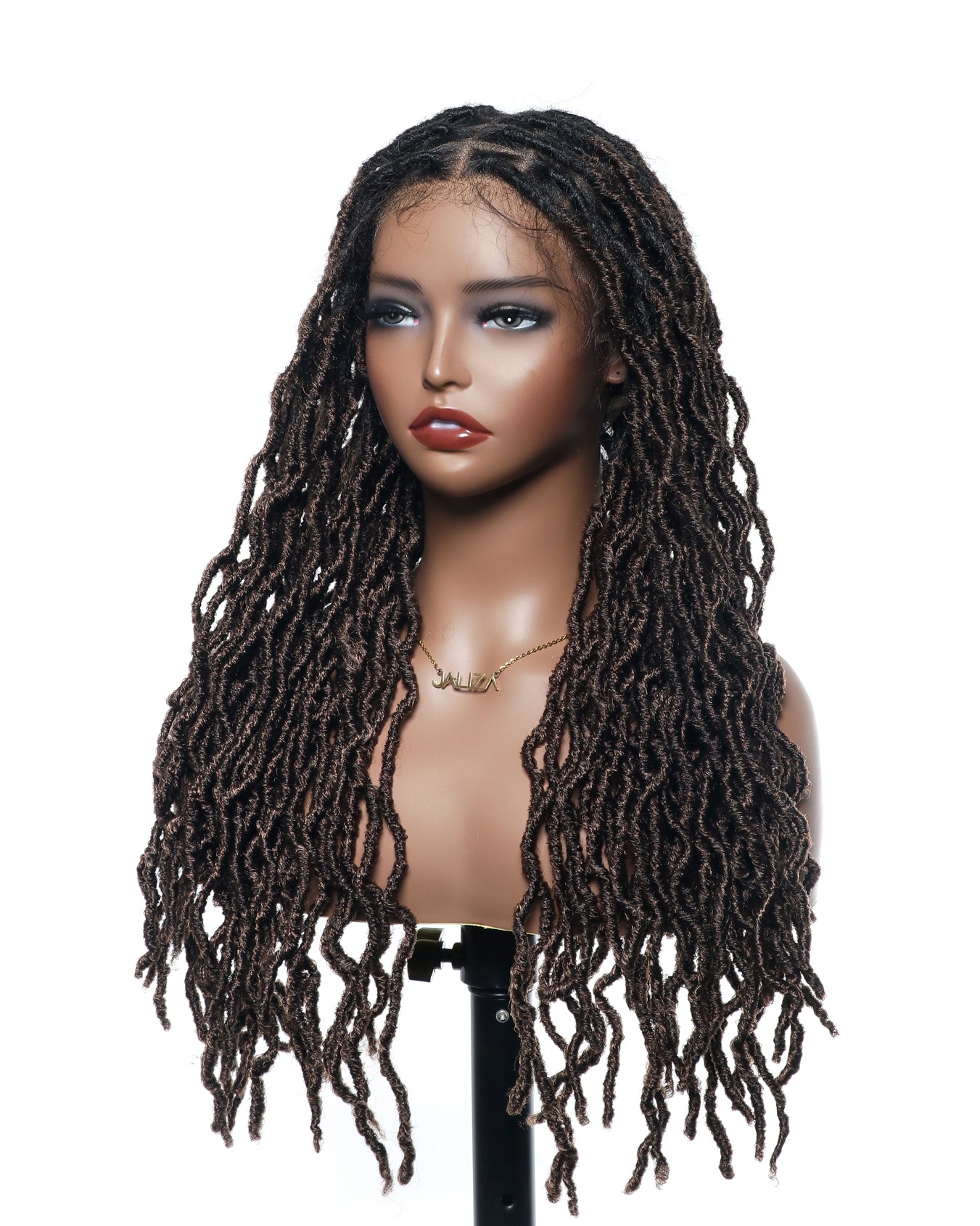 Salon-Level Locs HD Full Lace 24“ 80 Strands Braided Wig