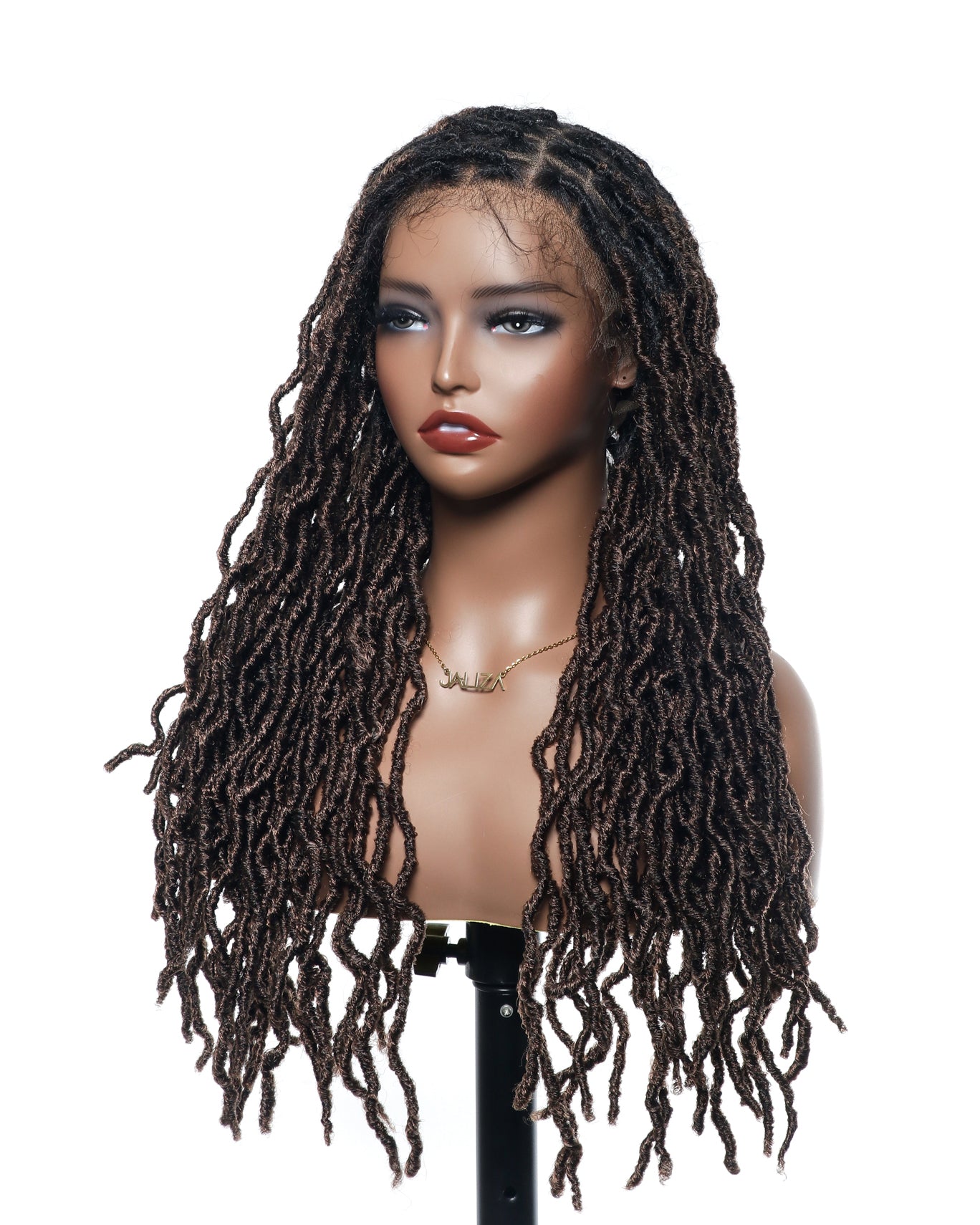 Salon-Level Locs HD Full Lace 24“ 80 Strands Braided Wig