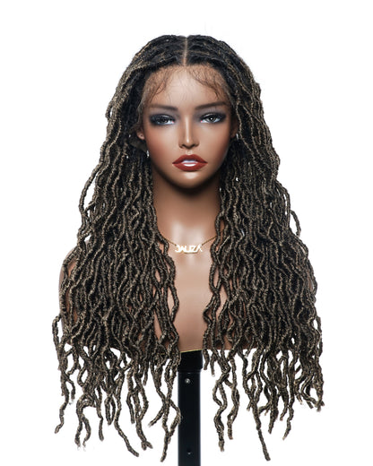 Salon-Level Locs HD Full Lace 24“ 80 Strands Braided Wig