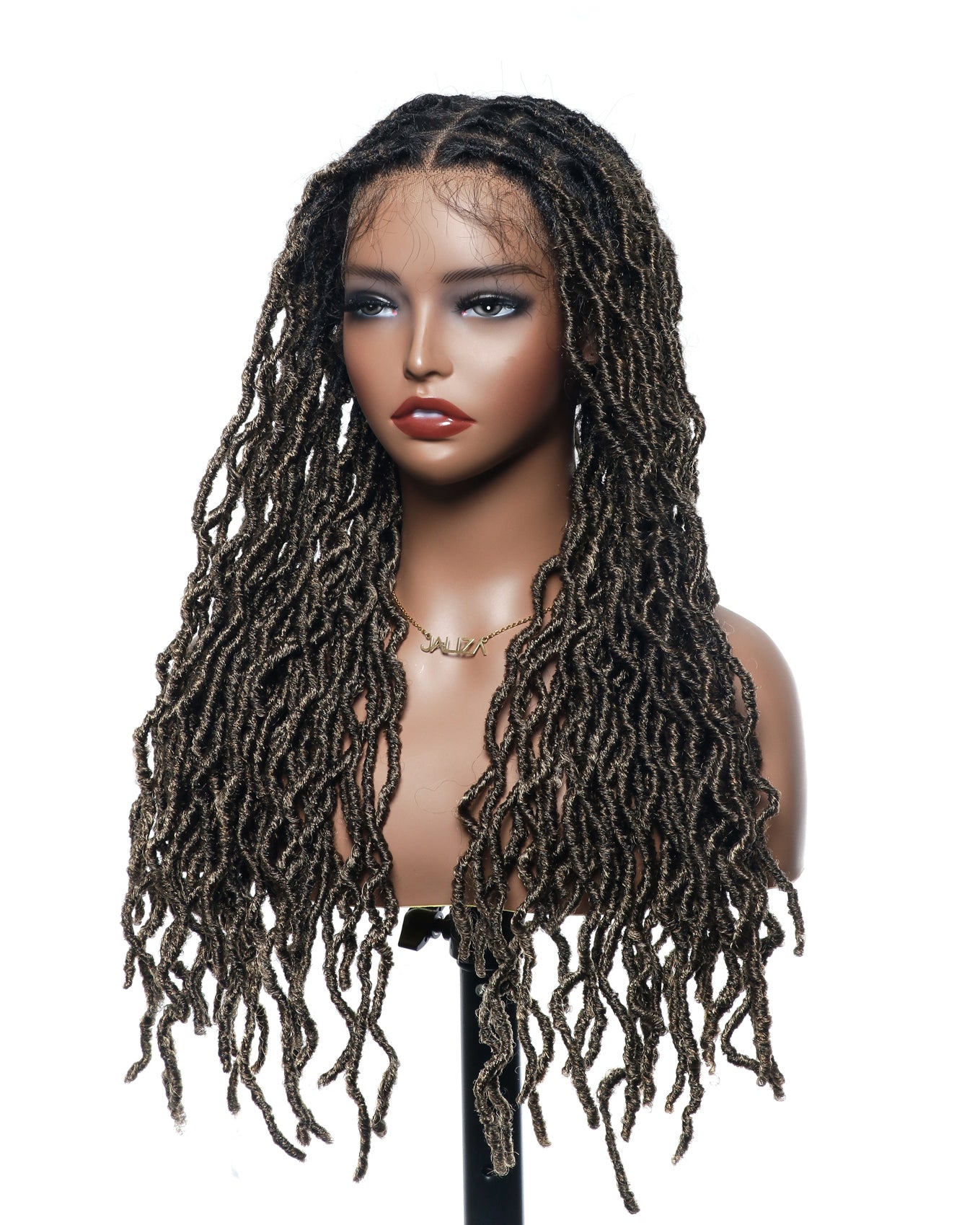 Salon-Level Knotless Locs HD Full Lace 24" 80 Strands Braided Wig