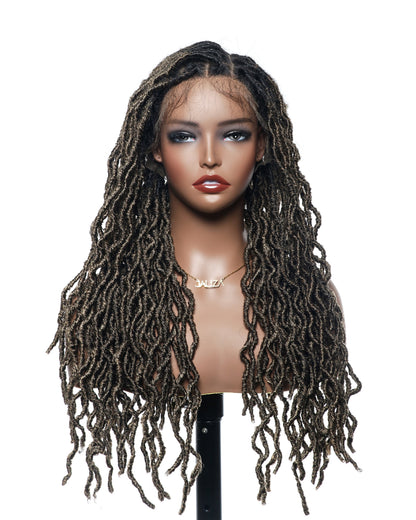 Salon-Level Locs HD Full Lace 24“ 80 Strands Braided Wig