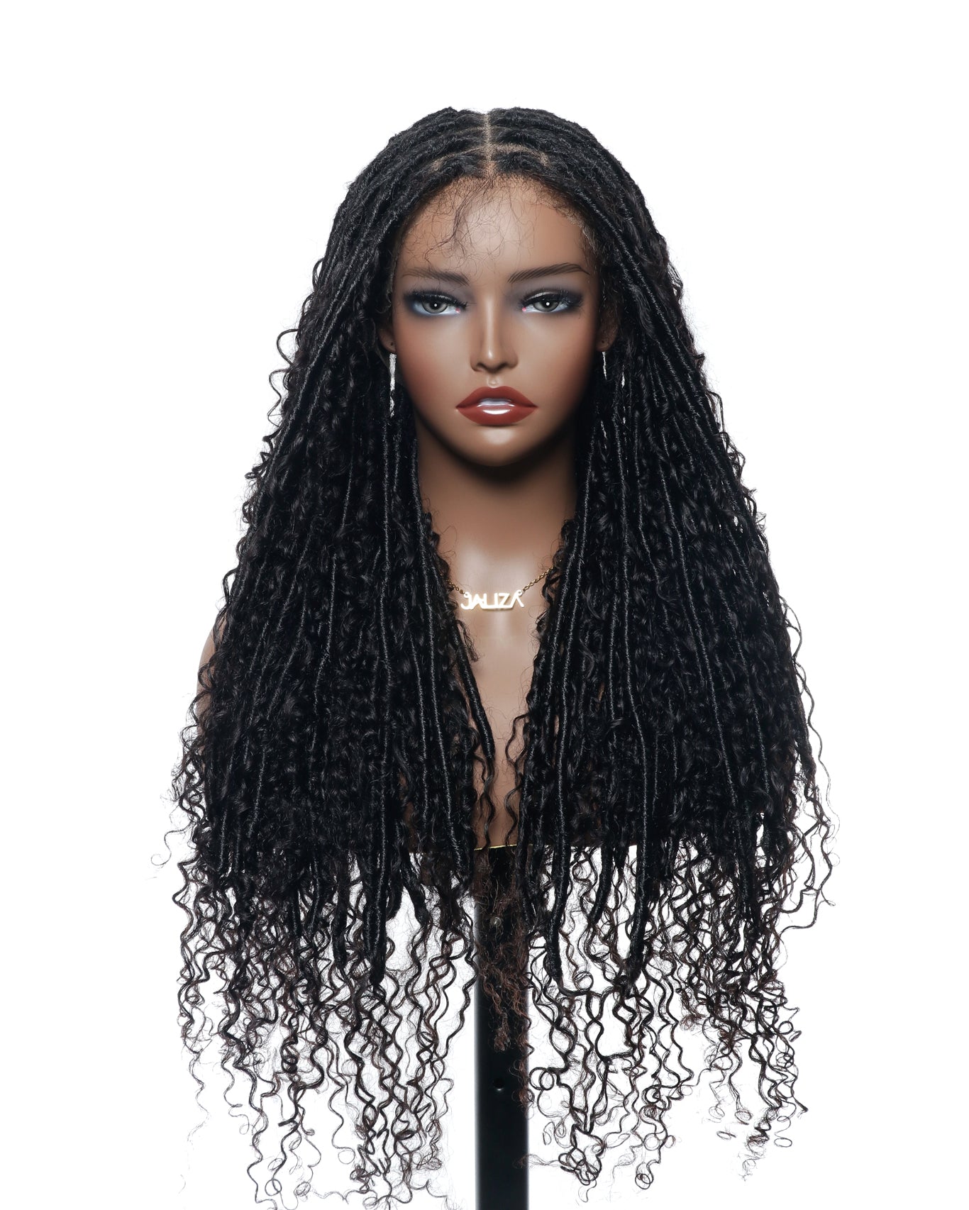 Salon-Level Soft Locs 30” HD Full Lace  80 Strands Braided Wig