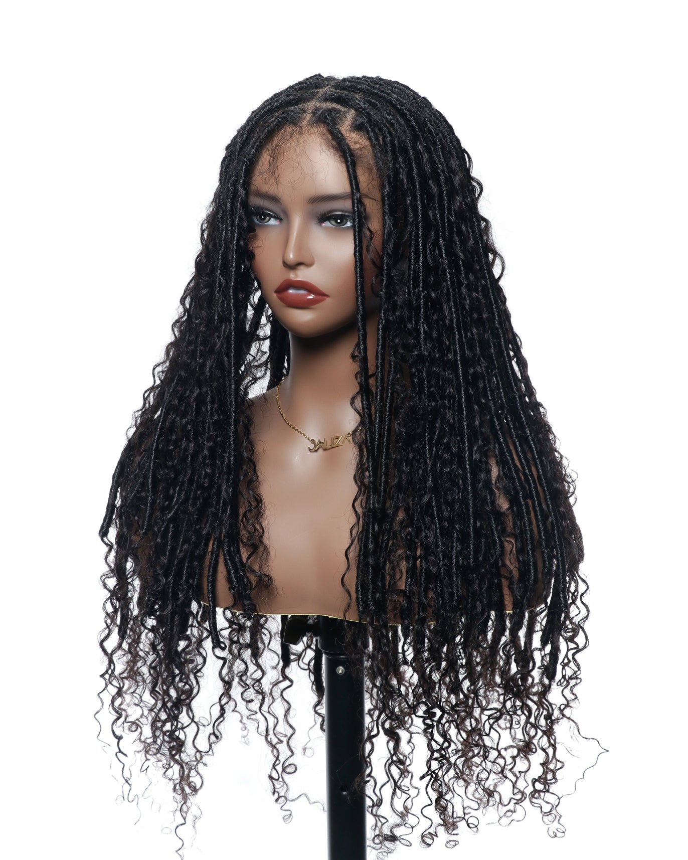 Salon-Level Soft Locs 30” HD Full Lace  80 Strands Braided Wig