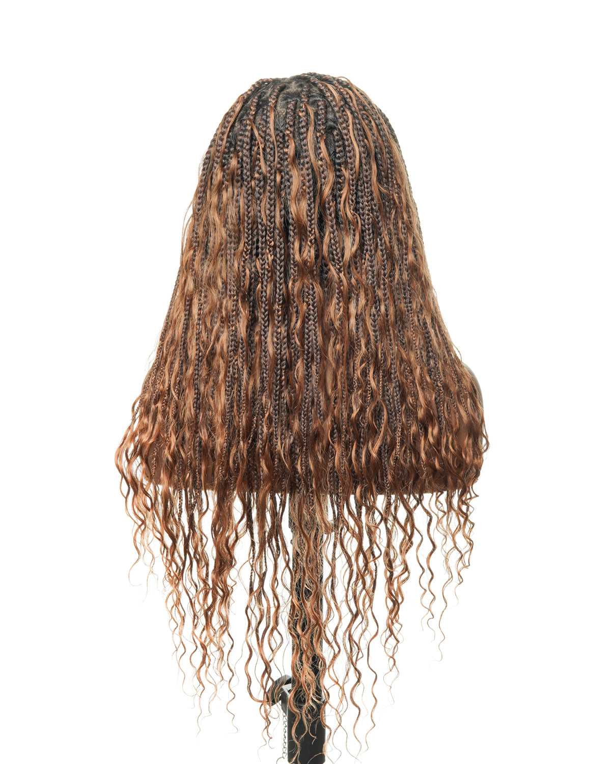 Ombre brown boho braided wigs