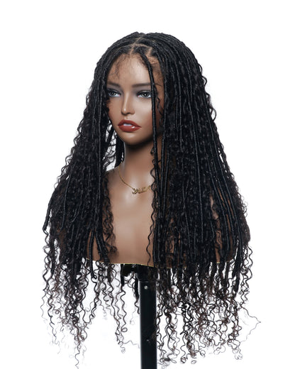 black soft locs wig