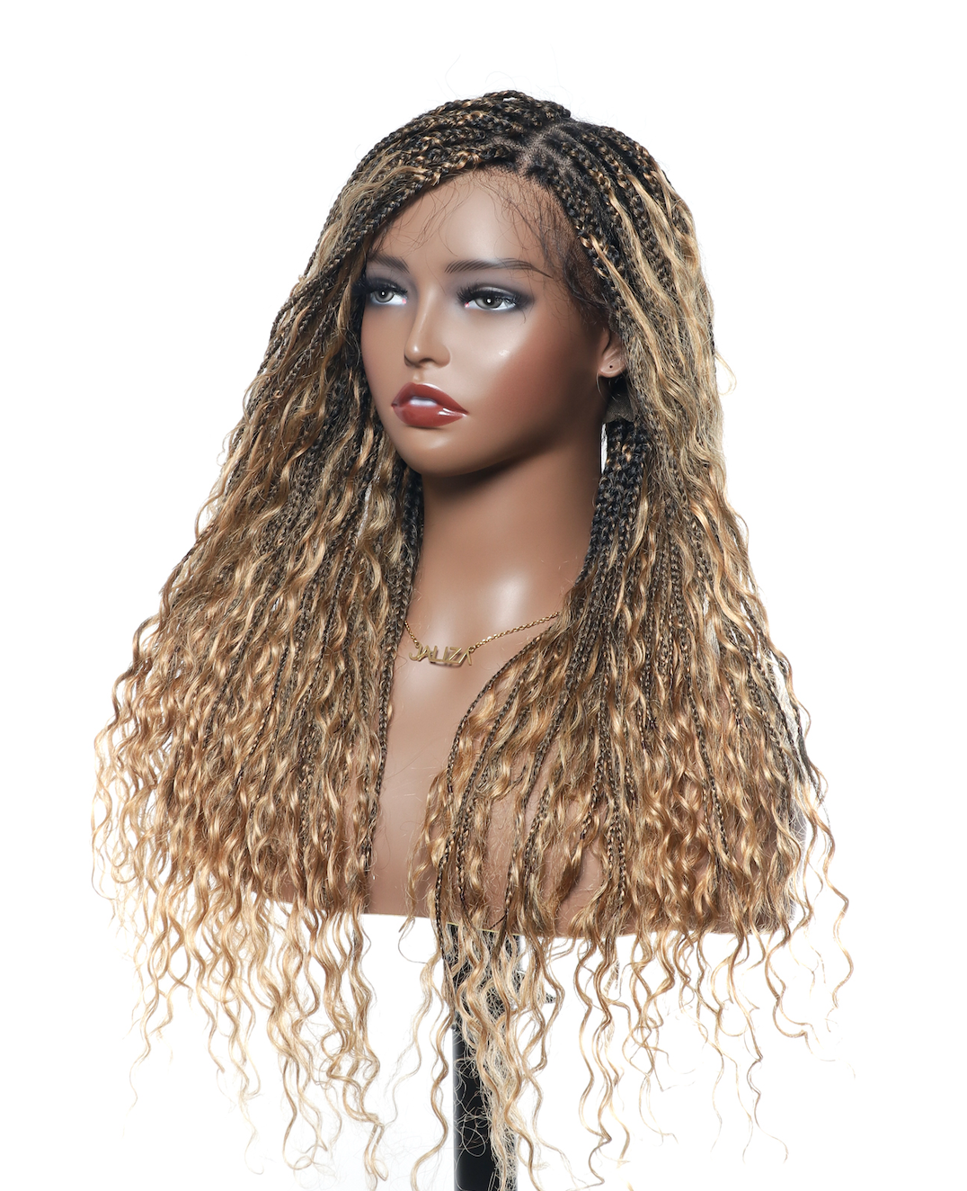 boho box braids lace wigs