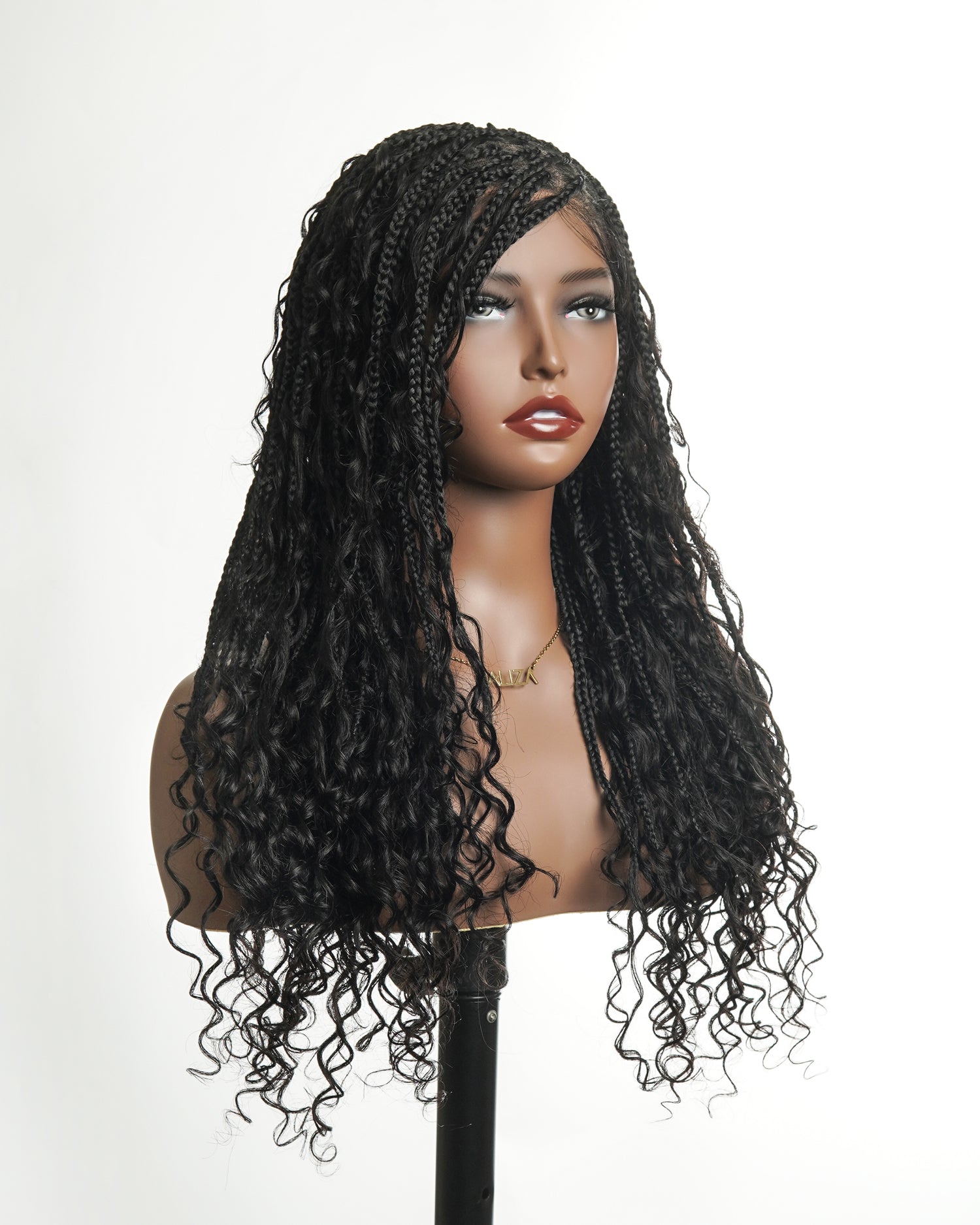 glueless box braid lace wig