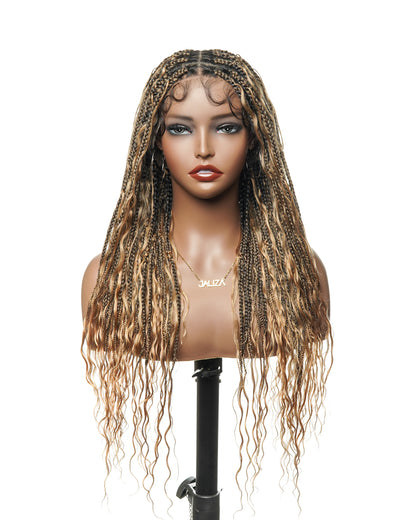 honey blond boho braided wigs