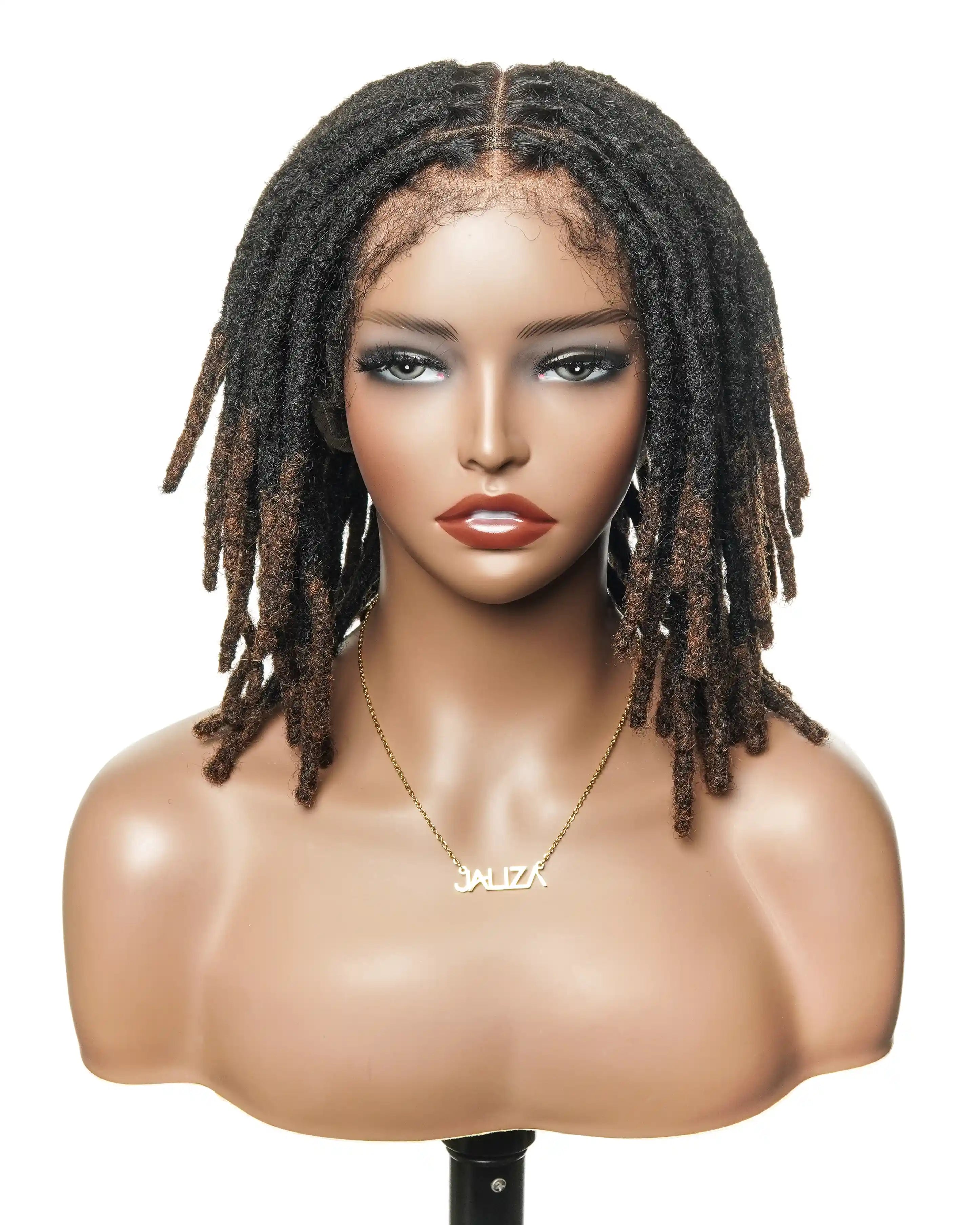 12" Salon Level Dreadlock 100% Human Hair Pre Bleached HD Full Lace Wig