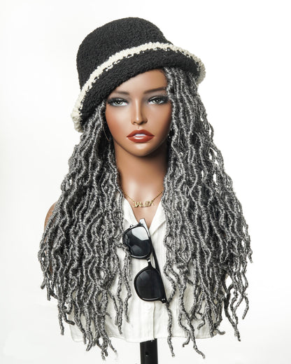 salt and pepper locs wig