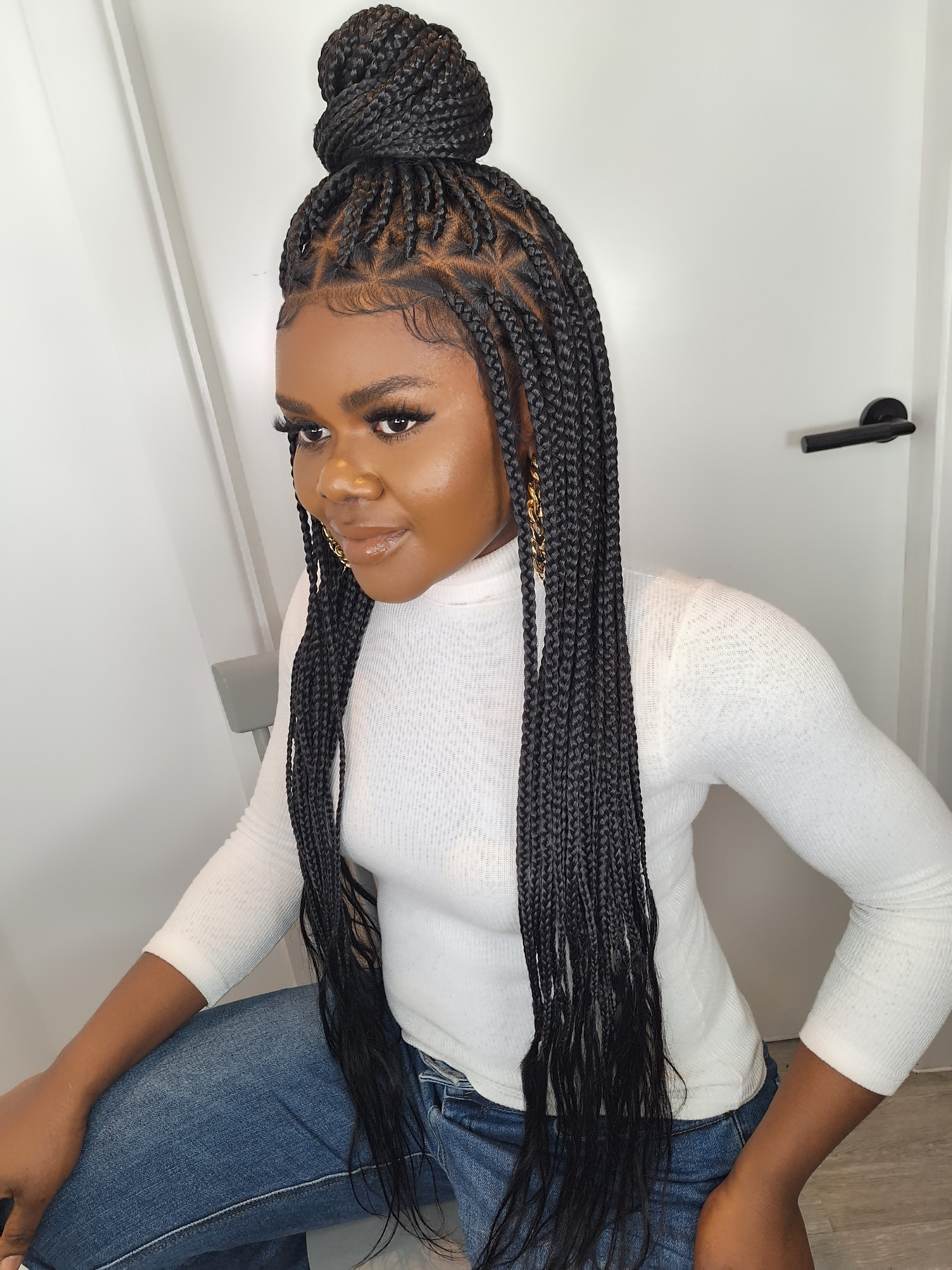 straight human hair end braids