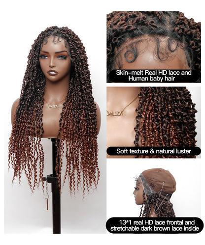 Passion Twist Locs Braids Wig 5